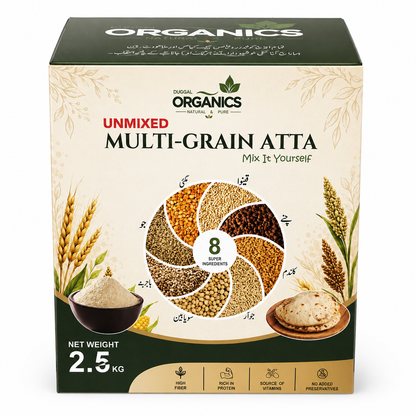 Unmixed Multi-Grain Atta || Power Of 8 Natural Grains || Duggal Organics