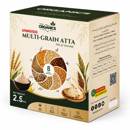 Unmixed Multi-Grain Atta || Power Of 8 Natural Grains || Duggal Organics